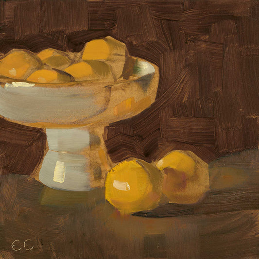 Original Oil Painting - Bowl of Oranges